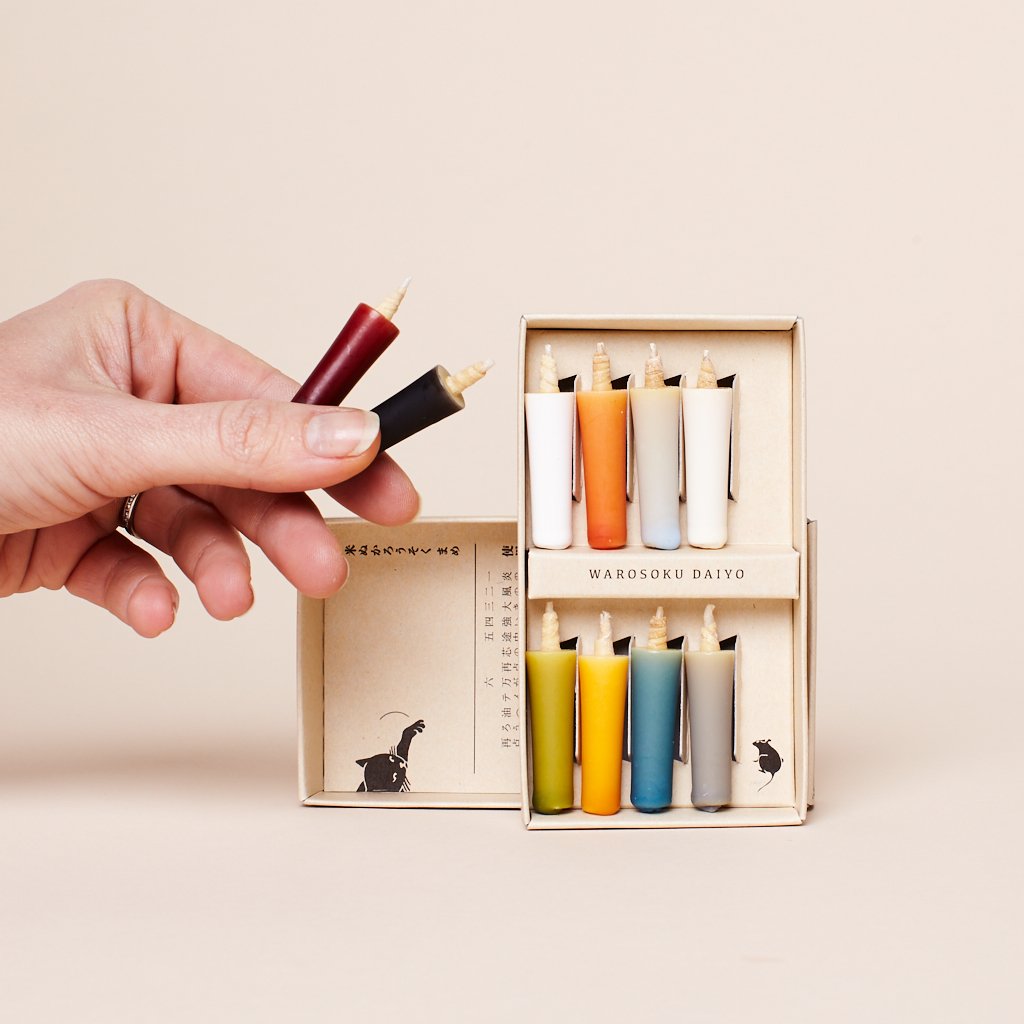 Rainbow Rice Wax Candle