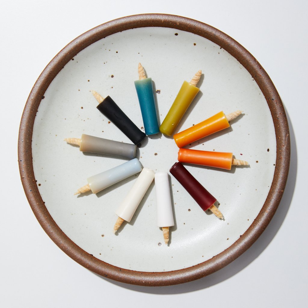 Rainbow Rice Wax Candle