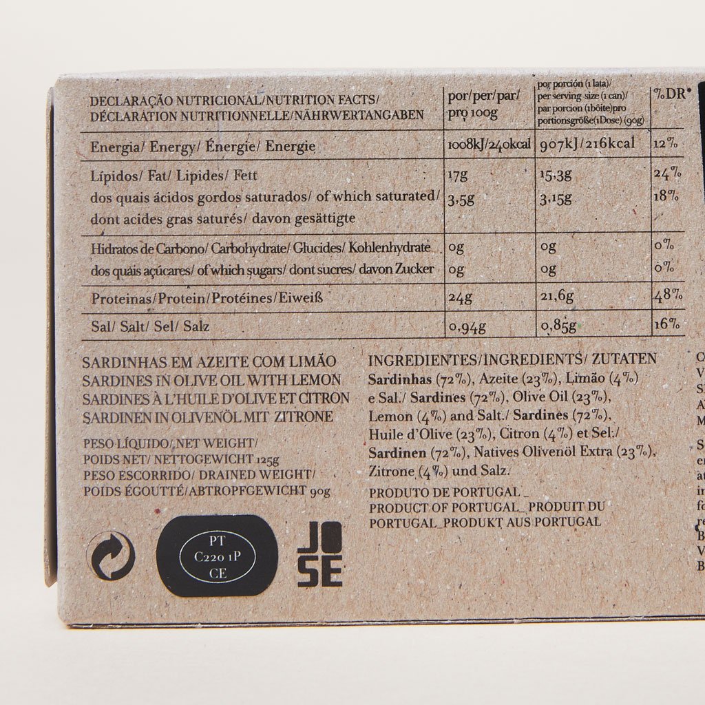 Sardines in Lemon Olive Oil