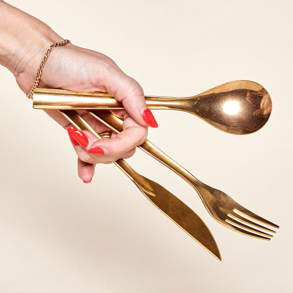 Stacking Brass Flatware